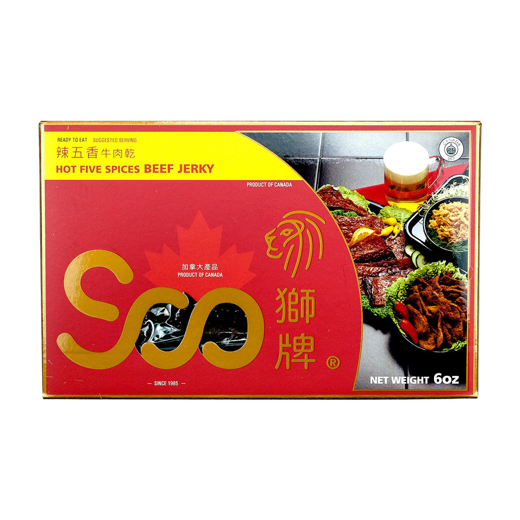 SOO HOT FIVE SPICES BEEF JERKY 辣五香牛肉乾 (禮盒)