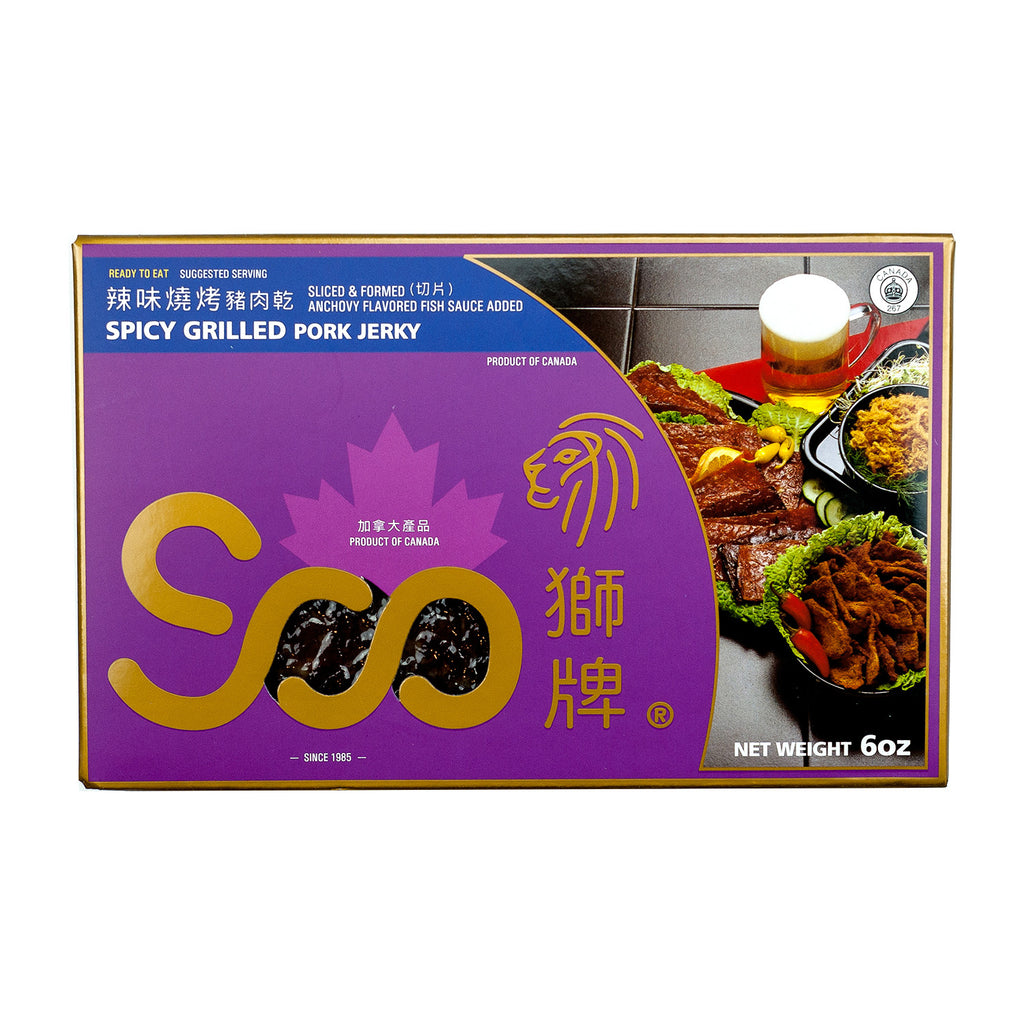 SOO HOT SPICY GRILLED PORK JERKY 切片辣味豬肉乾 (禮盒)